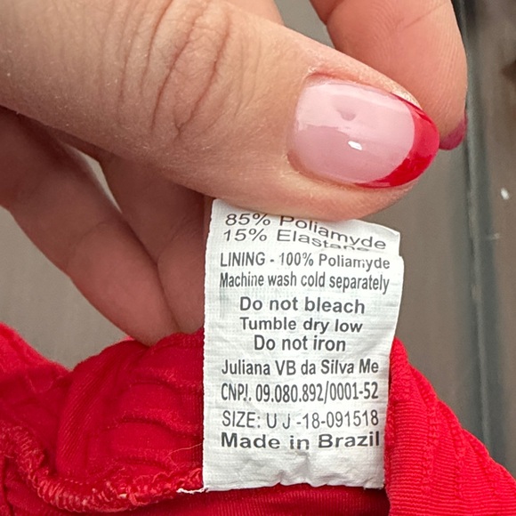 Booty By Brabants Original Top Red One Size Fits Most - Picture 3 of 3